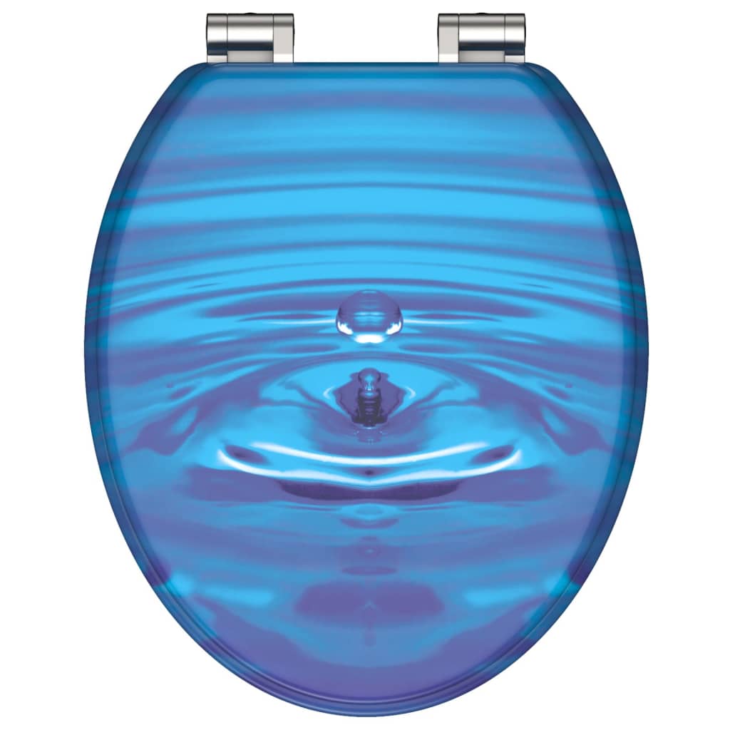 SCHÜTTE toiletsæde med soft close-funktion BLUE DROP