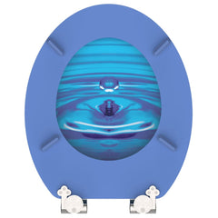 SCHÜTTE toiletsæde med soft close-funktion BLUE DROP