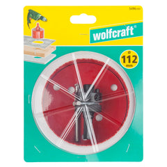 wolfcraft hulsav 112 mm bi-metal rød 5496000