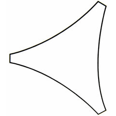 Perel trekantet solsejl 3,6 m cremefarvet GSS3360