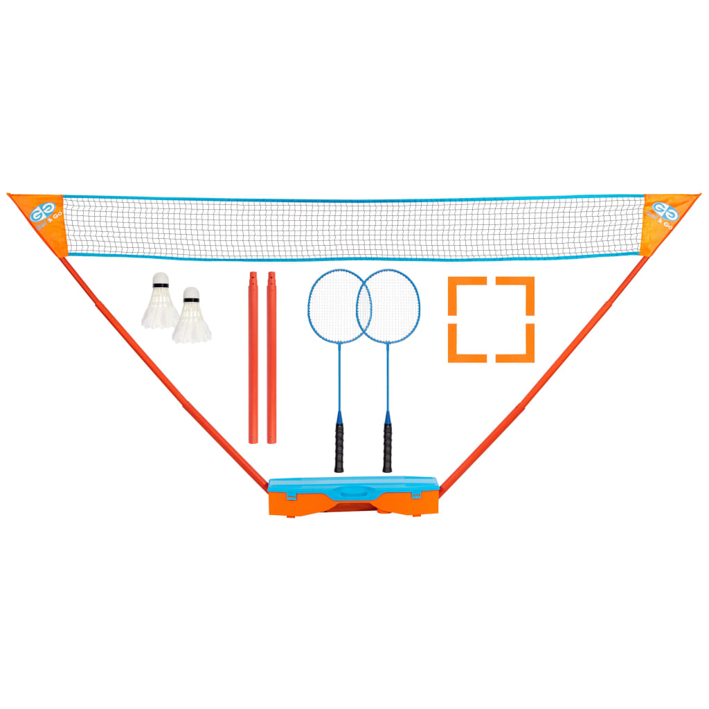 Get & Go badmintonsæt blå og orange