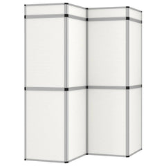 12-panels udstillingsvæg foldbar 242x200 cm hvid