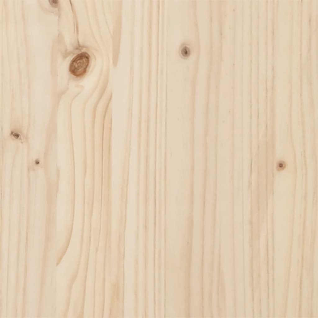 sengeramme med sengegavl 140x200 cm massivt fyrretræ hvid