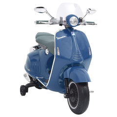 elektrisk legemotorcykel til børn Vespa GTS300 blå
