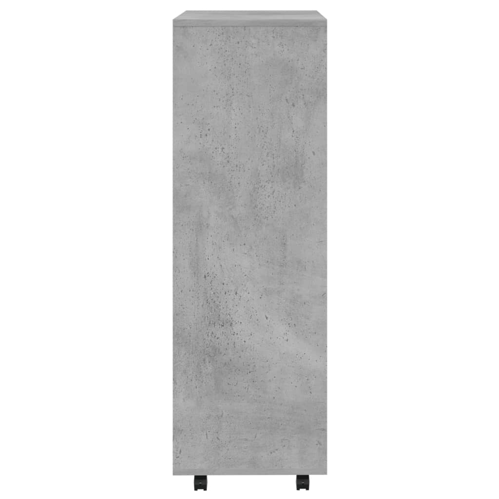 garderobe 80x40x110 cm spånplade betongrå