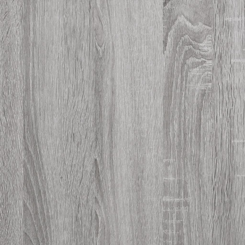 bogreol 91x36x176 cm konstrueret træ og jern grå sonoma-eg