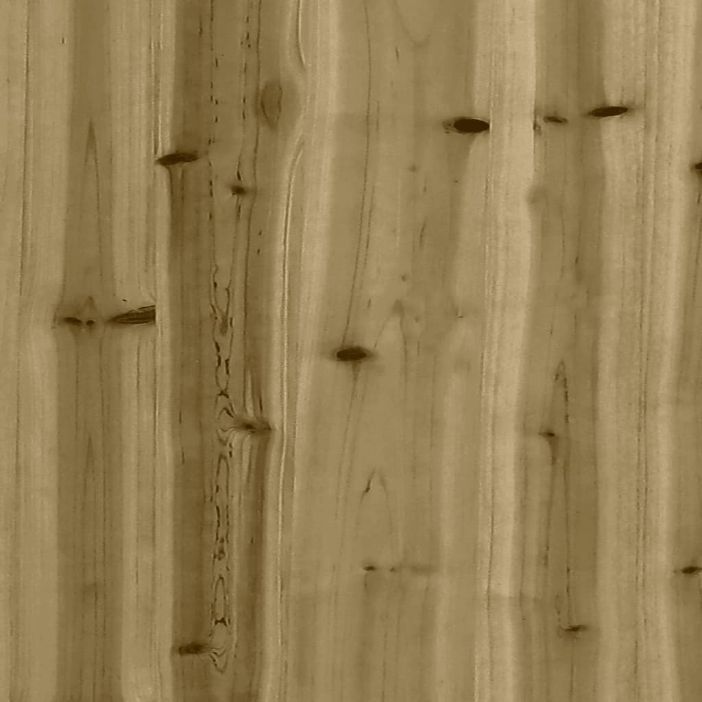 havebænk med gabiondesign 100x70x72 cm imprægneret fyrretræ