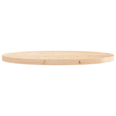 bordplade Ø90x3 cm rund massivt fyrretræ