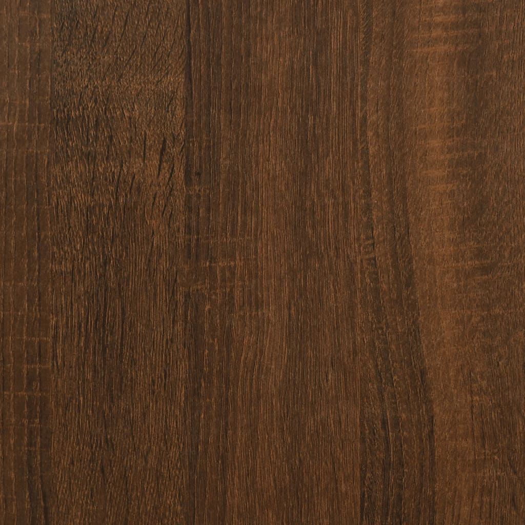 badeværelsesskab 80x33x60 cm konstrueret træ brun egetræsfarve