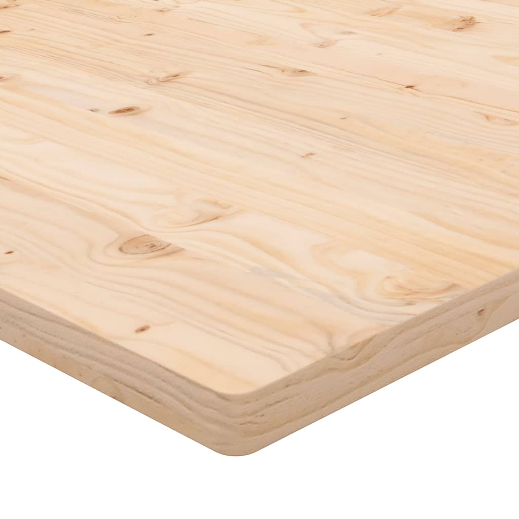 bordplade 80x40x2,5 cm rektangulær massivt fyrretræ