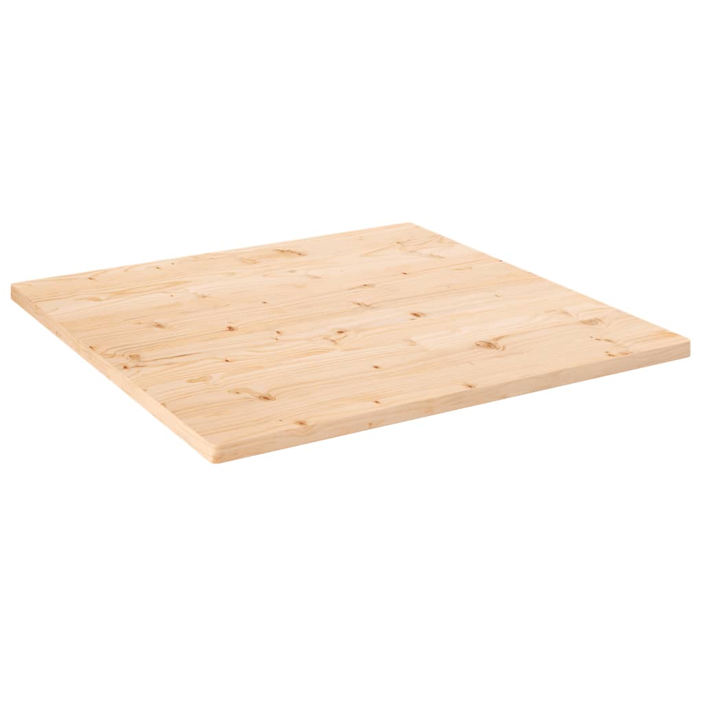 bordplade 90x90x2,5 cm firkantet massivt fyrretræ
