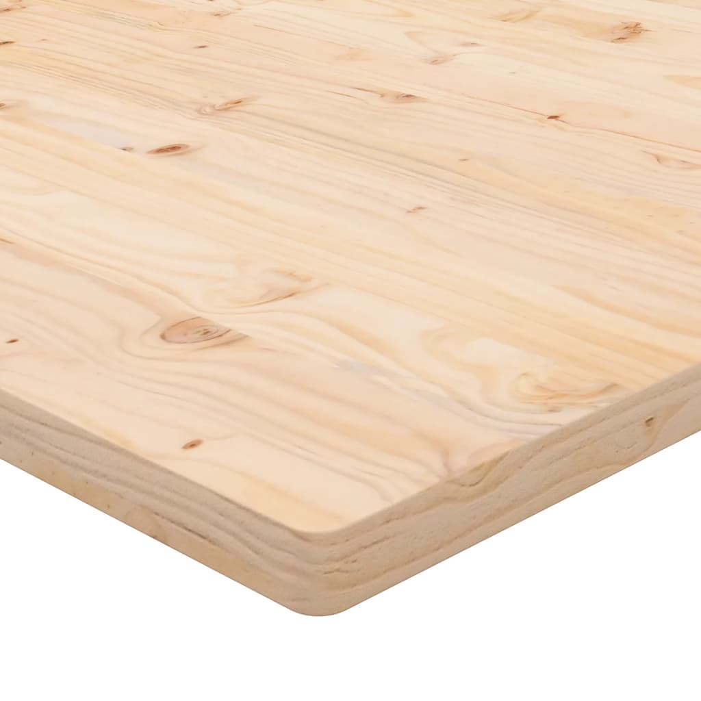 bordplade 90x90x2,5 cm firkantet massivt fyrretræ