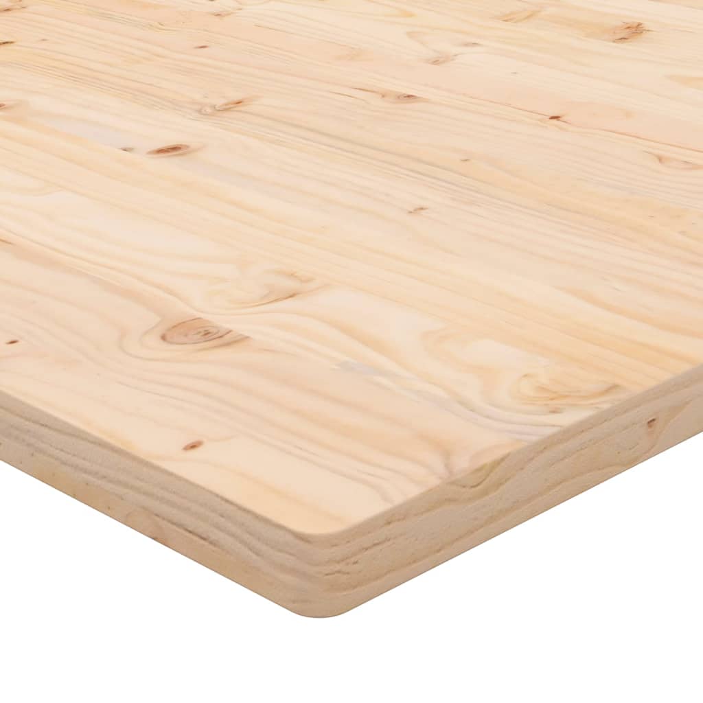 bordplade 40x40x2,5 cm firkantet massivt fyrretræ