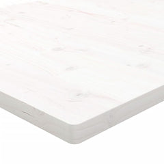 bordplade 50x50x2,5 cm firkantet massivt fyrretræ hvid