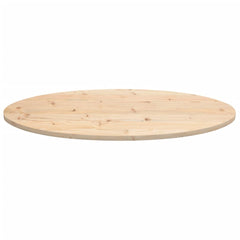 bordplade 110x50x2,5 cm oval massivt fyrretræ