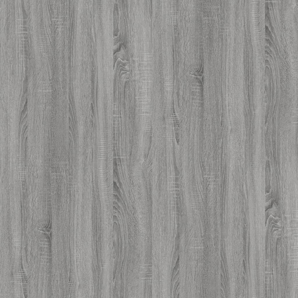 sofabord 100x50x45 cm konstrueret træ og jern grå sonoma-eg