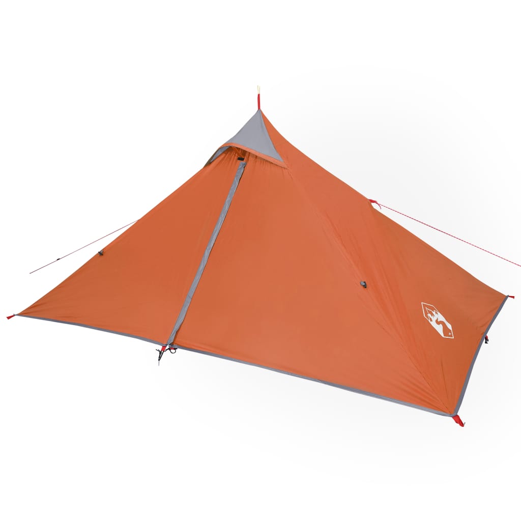 1-personers telt 255x153x130 cm 185T taft grå og orange