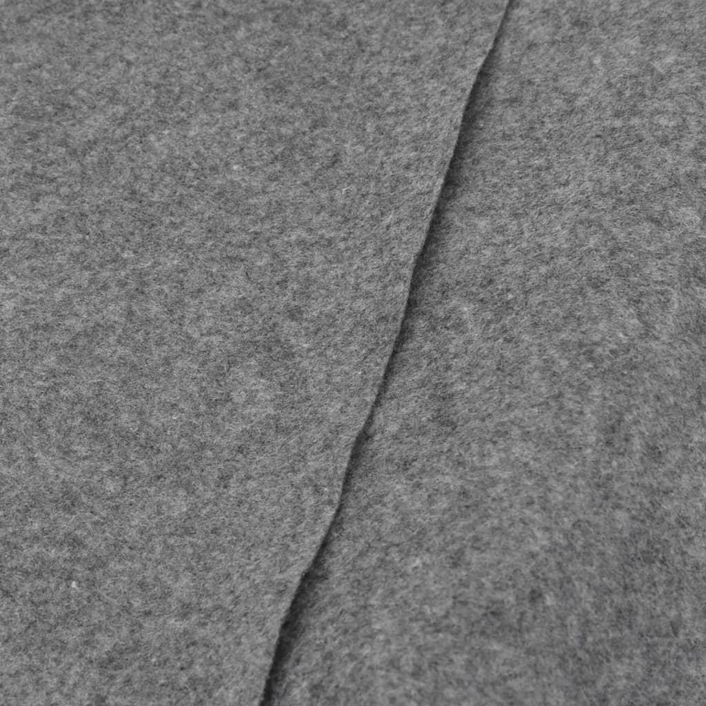 poolunderlag Ø550 cm polyester-geotekstil lysegrå