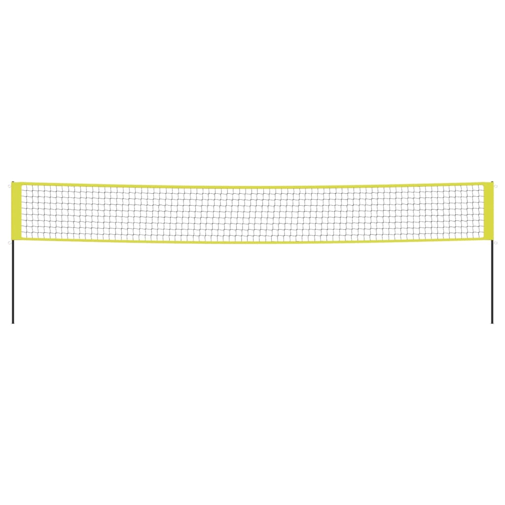 volleyballnet 823x244 cm PE-stof gul og sort
