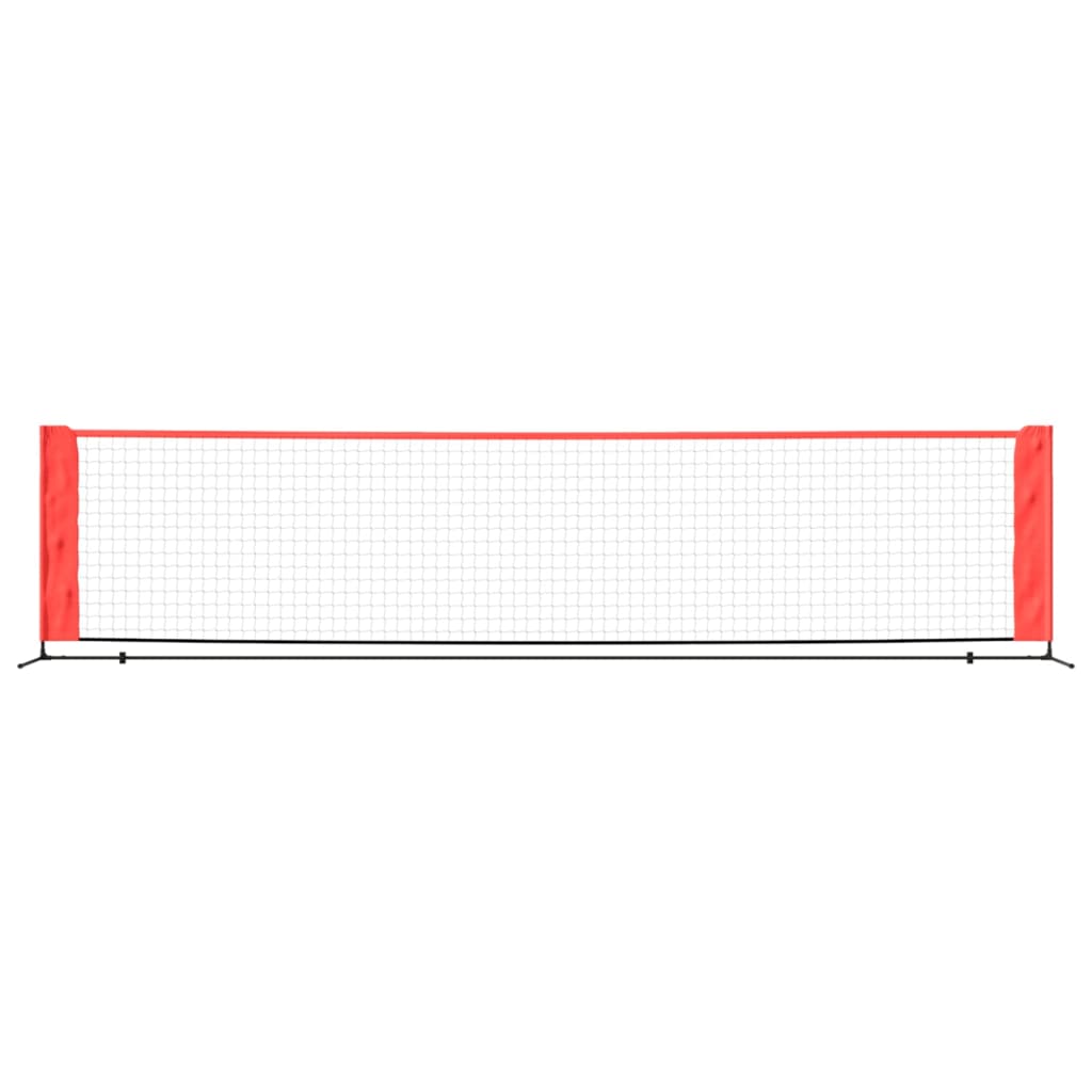 tennisnet 400x100x87 cm polyester sort og rød