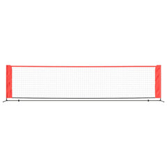 tennisnet 400x100x87 cm polyester sort og rød