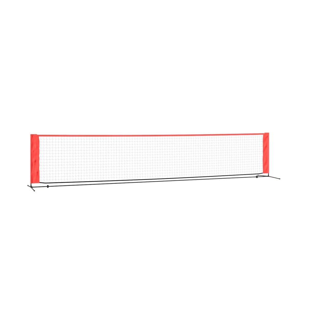 tennisnet 500x100x87 cm polyester sort og rød